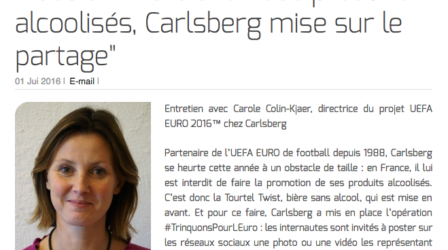 "Face à l’interdiction des produits alcoolisés, Carlsberg mise sur le partage"