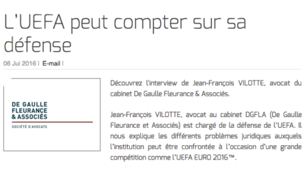 L’UEFA peut compter sur sa défense