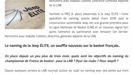 Le naming de la Jeep ÉLITE, un souffle nouveau sur le basket français