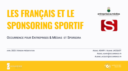 Les Français et le sponsoring sportif