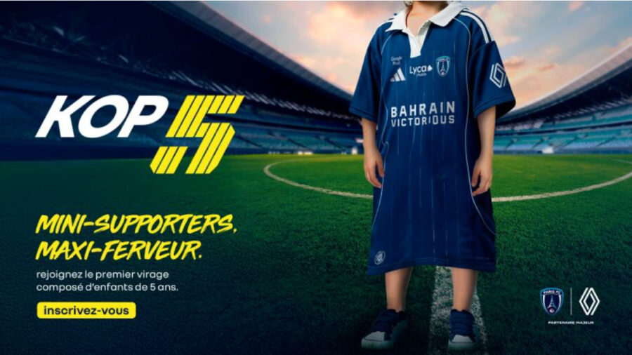 [SPORTFIVE x PARIS FC x Renault] Kop 5 : le tout premier kop de supporters pour les enfants de 5 ans