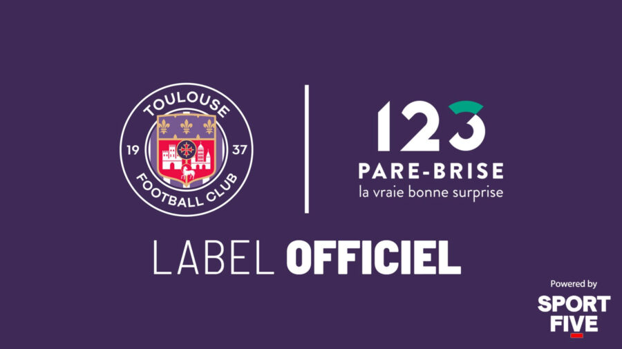 [Toulouse Football Club X SPORTFIVE] Le Toulouse Football Club et 123 Pare-Brise prolongent leur partenariat pour une saison supplémentaire