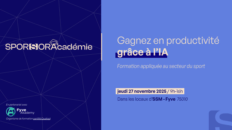SPORSORAcadémie - Gagnez en productivité grâce à l'IA