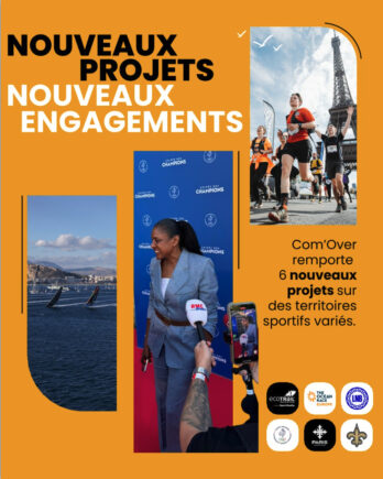 [Com'Over] 6 nouveaux projets - 6 nouveaux engagements - 6 terrains d’expression sur des territoires sportifs variés 