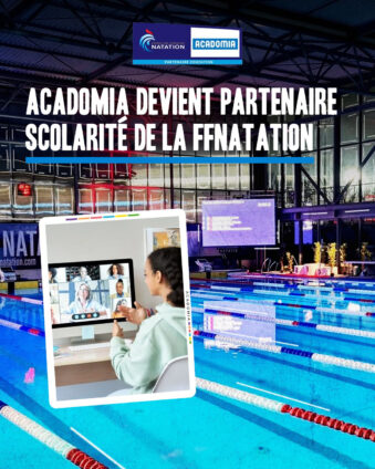 [FF Natation]  La Fédération Française de Natation rejoint le mouvement pour développer le sport-études auprès des jeunes sportifs avec Acadomia !