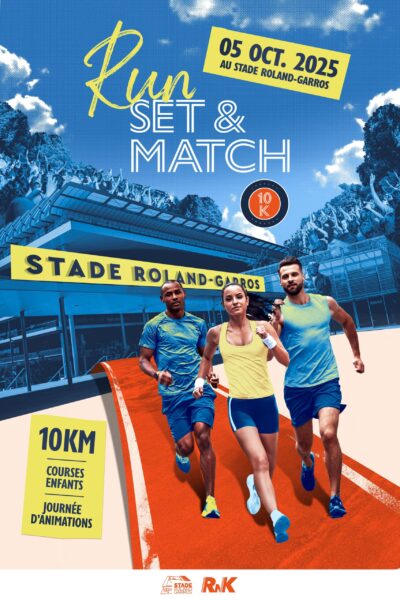 [Rnk] Run Set & Match : un évènement running inédit au cœur du Stade Roland-Garros