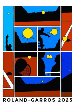 [FF TENNIS] L’affiche de Roland-Garros 2025 est signée par Marc-Antoine Mathieu