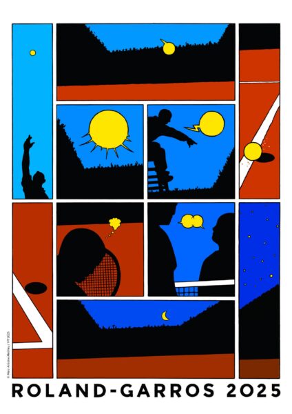 [FF TENNIS] L’affiche de Roland-Garros 2025 est signée par Marc-Antoine Mathieu