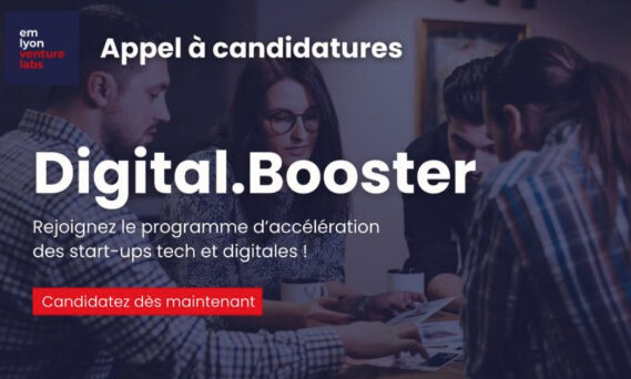 [EM Lyon] Appel à candidatures pour le programme Digital.Booster d'emlyon venture labs