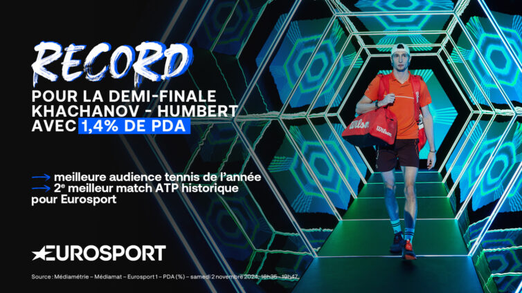 [FFT x Eurosport] Le Rolex Paris Masters signe la meilleure audience tennis de l'année sur Eurosport !