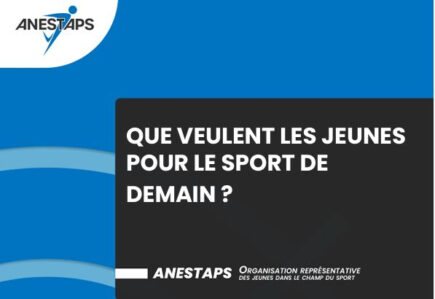 [ANESTAPS] L'ANESTAPS présente son livre blanc "Sport & Jeunesse"