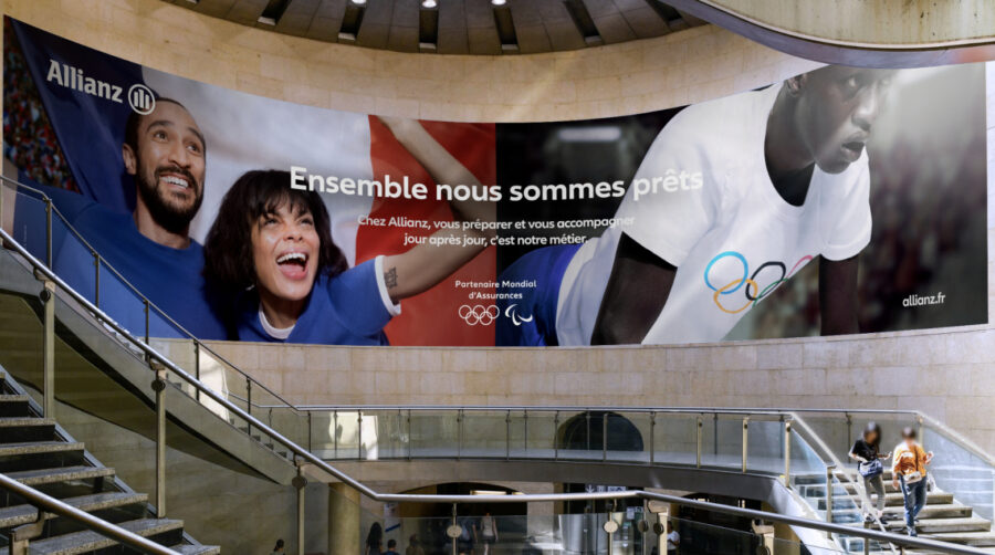 [ Allianz ] A quelques jours de Paris 2024, Allianz entre en piste à Saint-Lazare