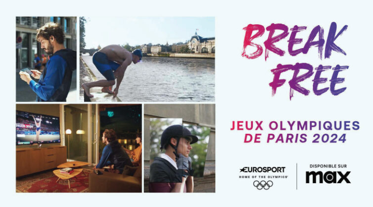 [ Eurosport ] Warner Bros. Discovery dévoile sa campagne « Break Free » pour les Jeux Olympiques 