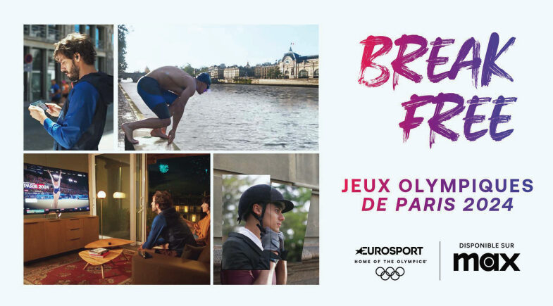 [ Eurosport ] Warner Bros. Discovery dévoile sa campagne « Break Free » pour les Jeux Olympiques 