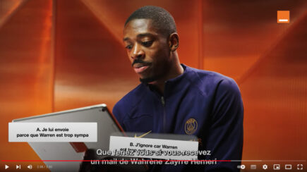 [Orange x Paris Saint-Germain] Orange teste les joueurs du Paris Saint-Germain sur la cybersécurité