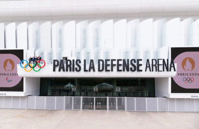 [Paris La Défense Arena x Paris2024] PARIS LA DÉFENSE ARENA A RÉVÉLÉ LES ANNEAUX OLYMPIQUES