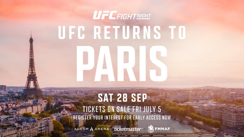 [ACCOR ARENA] L'UFC night Paris revient à l'Accor Arena le 28 septembre 2024