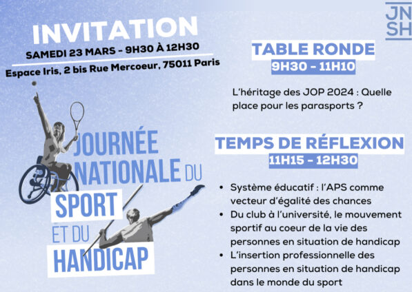 [ANESTAPS] L'héritage des JOP 2024 : Quelle place pour le développement des parasports ?