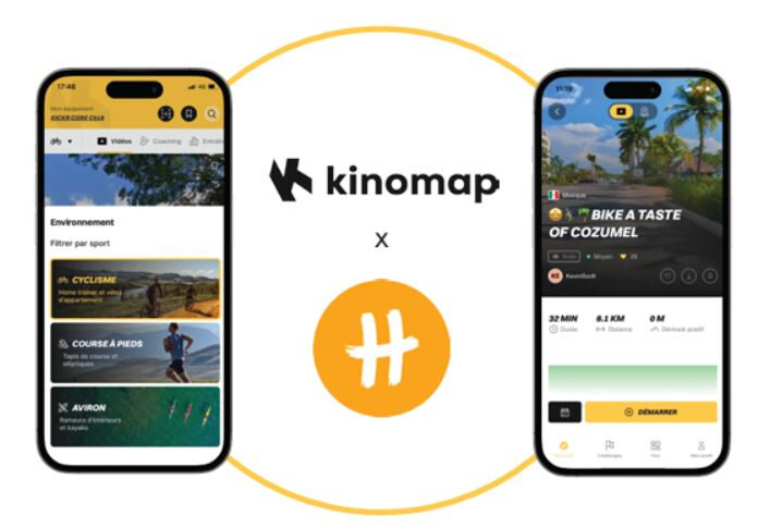 [Kinomap] Kinomap et Sport Heroes unissent leurs forces pour redéfinir l’expérience sportive grâce à une compatibilité inédite