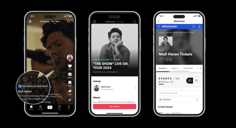 [TikTok] TikTok partenaire de Ticketmaster : l'achat de billets de concerts accessible via l'application