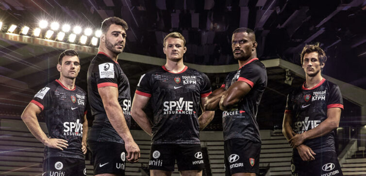 [RCT] Découvrez le maillot identitaire et futuriste du retour du Rugby Club Toulonnais en Champions Cup !