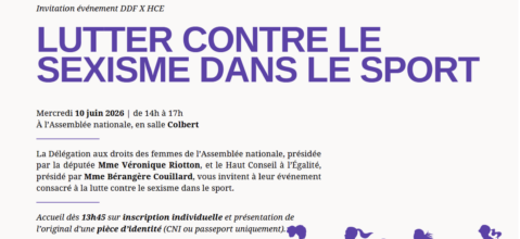 [Assemblée Nationale] Lutter contre le sexisme dans le sport