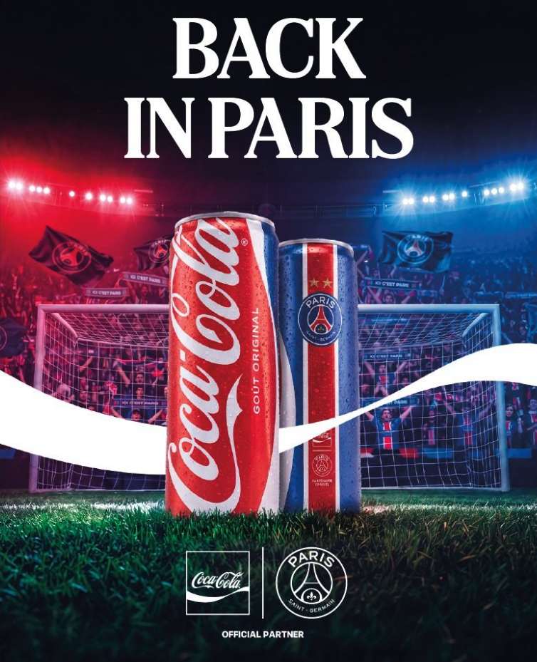 [Coca-Cola x Paris Saint-Germain] Le Paris Saint-Germain et Coca-Cola renouent pour trois ans un partenariat mondial qui rassemble les supporters à travers le monde