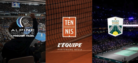 [FF Tennis] L’Équipe devient Partenaire Média de la Fédération Française de Tennis, de l’Alpine Paris Major et du Rolex Paris Masters