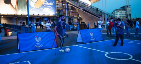 [Paris FC x FF Football x FF Handisport] Notre équipe de football pour amputés sensibilise les supporters de l'Equipe de France.