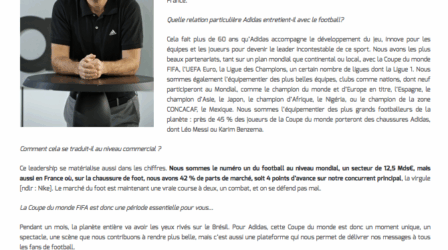 "La plus grosse campagne de marque de l’histoire d’Adidas"